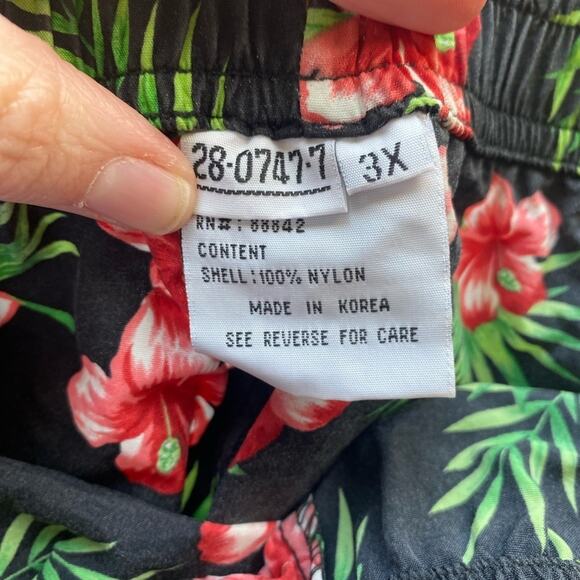 Lane Bryant Hawaiian Tropical Floral Lightweight Loungwear Shorts Size 3X NWOT - Picture 5 of 8
